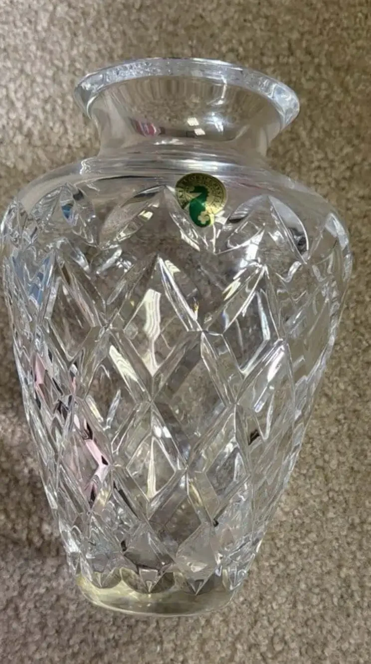 Rare Vintage WATERFORD Diamond / Vertical Cut  8